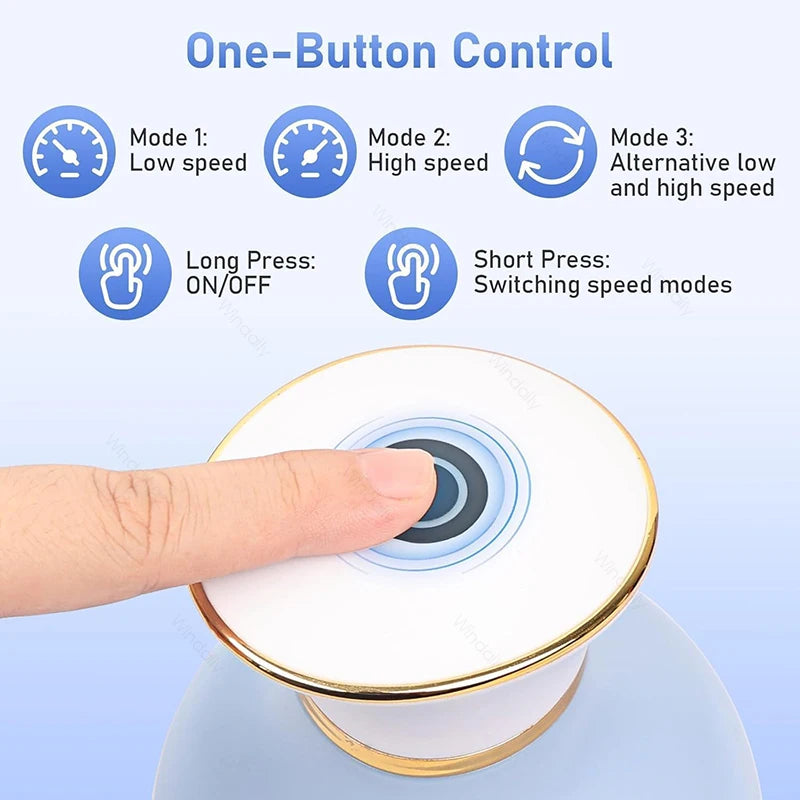 Electric Scalp Massager Cordless Waterproof Kneading Body Relax